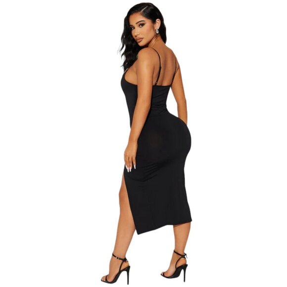 London Cami Midi Dress Black Women's - Picture 6 of 6
